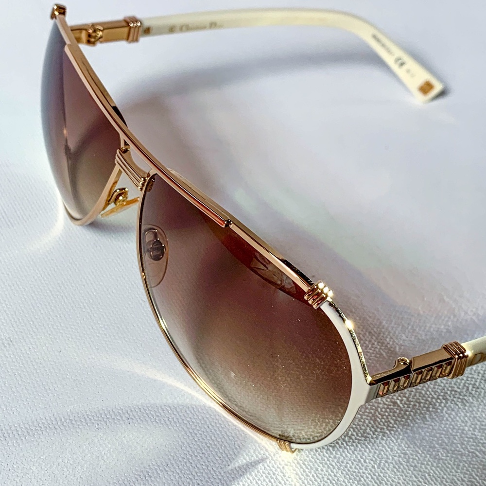 Authentic Dior Woman Sunglasses CHICAGO 2 Aviator White Orig $440